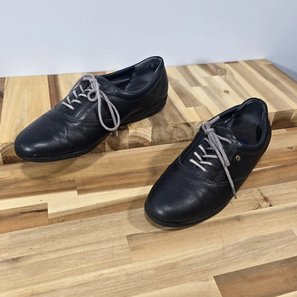 EASY SPIRIT 7B/2A BLACK‎ ESMOTION WALKING SHOES LEATHER EXCELLENT CONDITION
